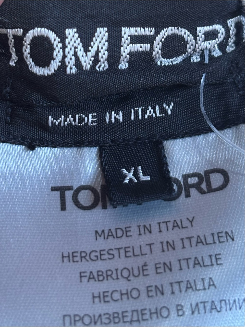 TOM FORD Black Logo Waist Signature Leggings XL NWT Made In Italy - Picture 9 of 11